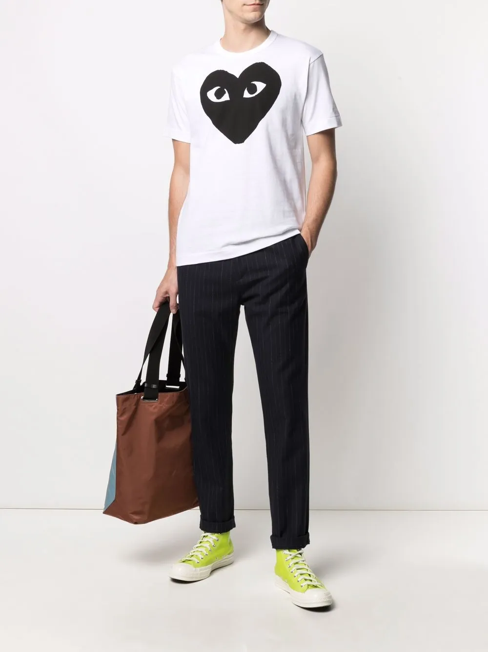 фото Comme des garçons play футболка с принтом