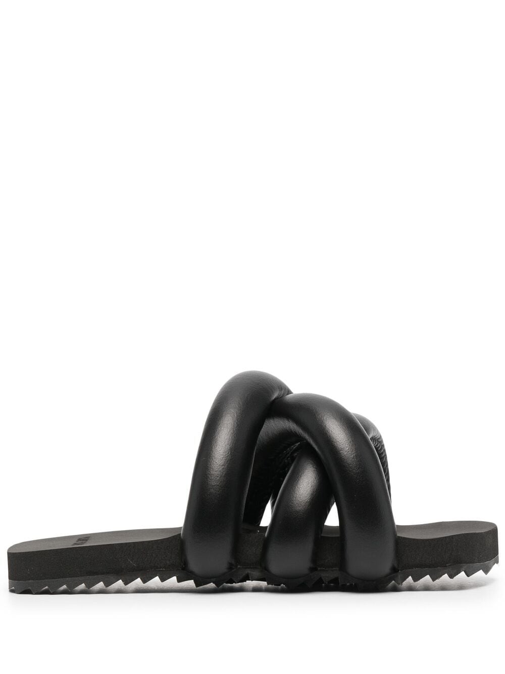 Shop Yume Yume Tyre Crossover-strap Sandals In Black