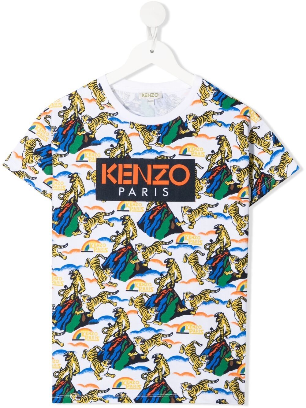 Kenzo Graphic-print T-shirt In White