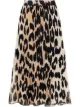 Imagem 1 de GANNI Saia midi com estampa de leopardo