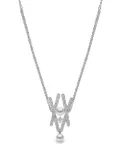 Yoko London 18kt white gold Sleek Akoya pearl diamond pendant necklace - Silver