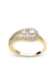 Yoko London 18kt yellow gold Sleek Akoya pearl diamond ring
