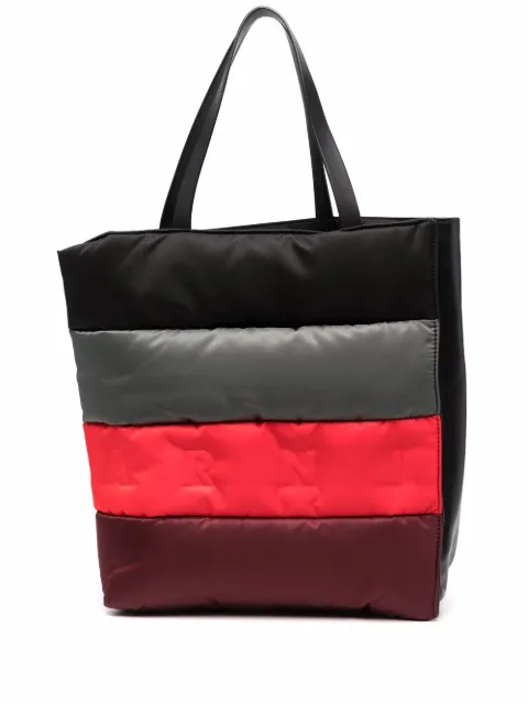 Marni embossed-logo tote bag