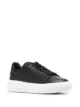 Image 2 of Versace logo-patch lace-up sneakers
