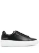 Image 1 of Versace logo-patch lace-up sneakers