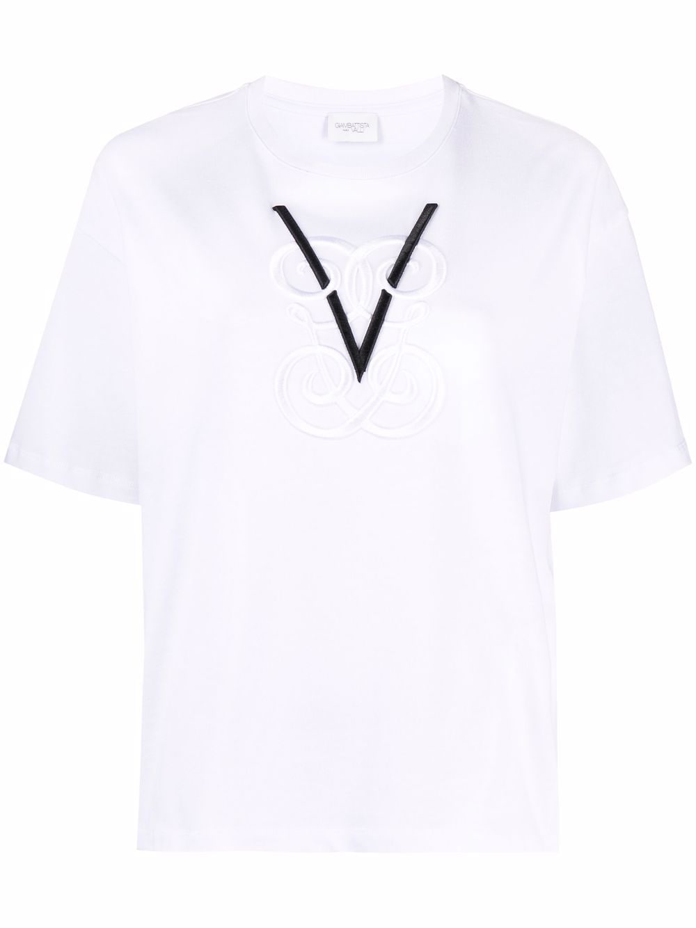 Giambattista Valli Logo Embroidered T-shirt - Farfetch