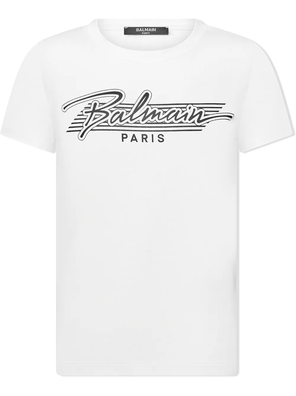 фото Balmain kids футболка с логотипом