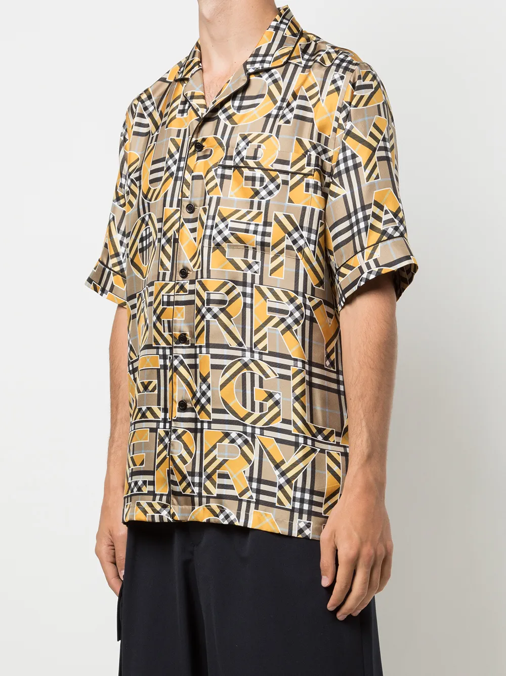 фото Burberry рубашка в клетку vintage check с логотипом