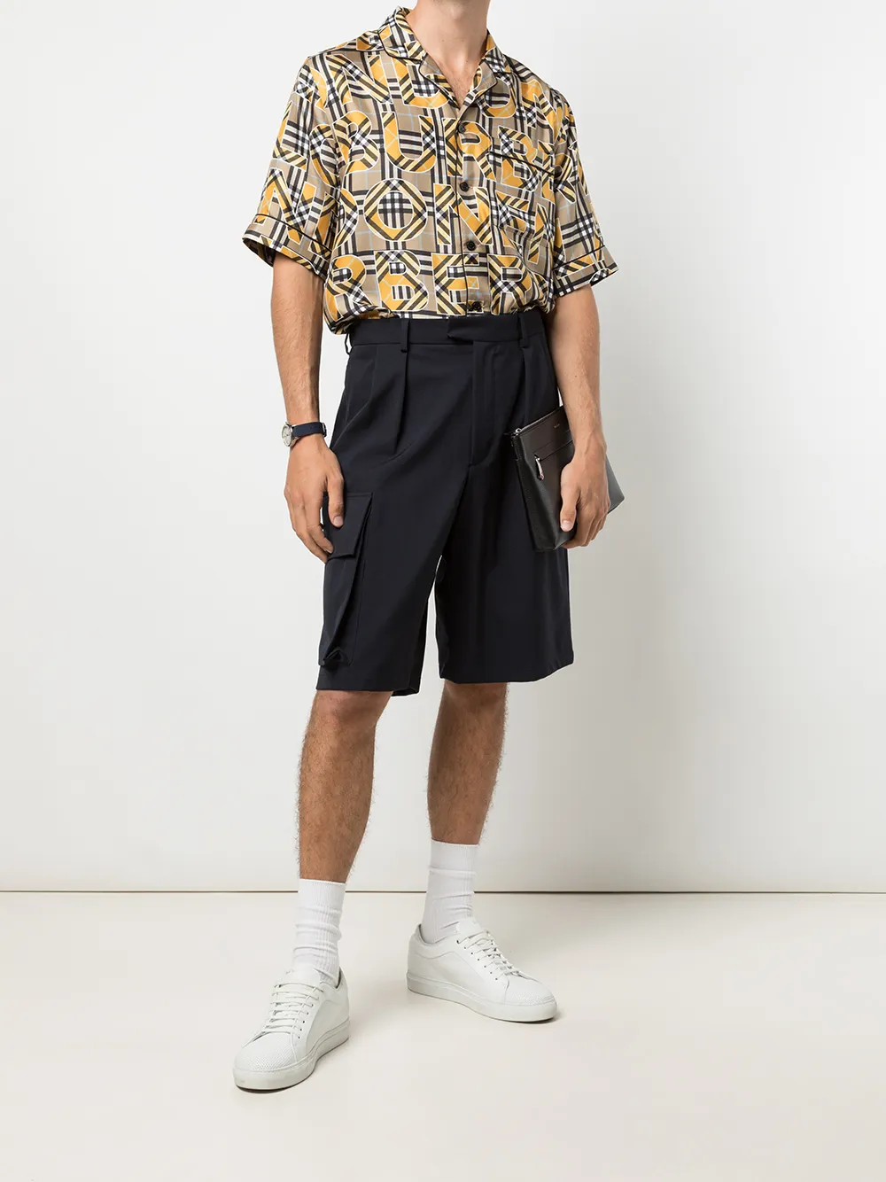 фото Burberry рубашка в клетку vintage check с логотипом