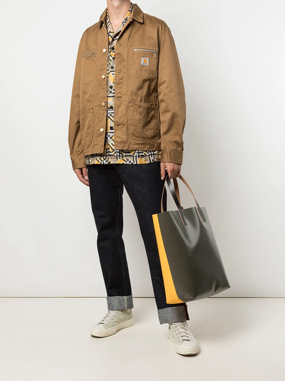 фото Junya watanabe куртка-рубашка с карманами