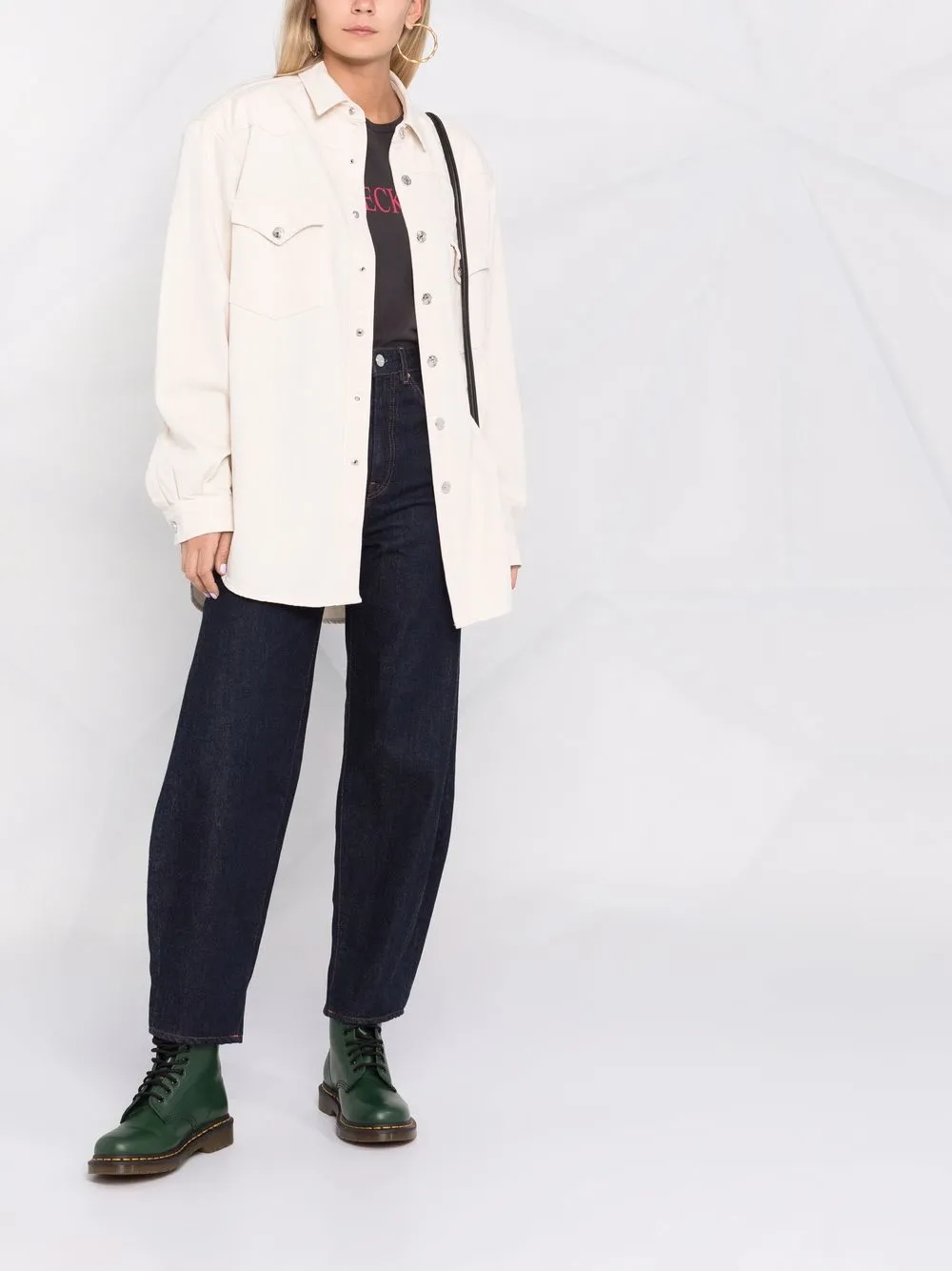 фото Made in tomboy джинсовая рубашка с длинными рукавами