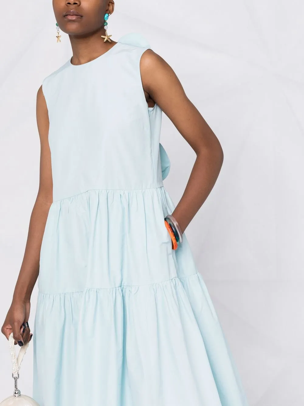 фото Red valentino платье без рукавов с бантами
