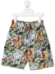 Image 1 of Kenzo Kids jungle-print swim shorts