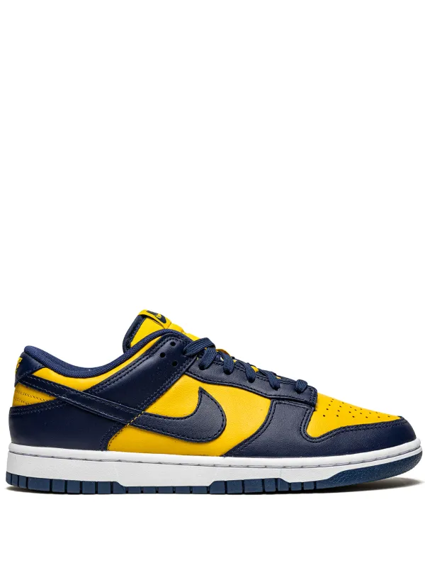 nike dunks blue white yellow