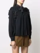 Ulla Johnson contrast stitch ruffled shirt