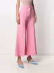 Valentino cropped pressed-crease trousers
