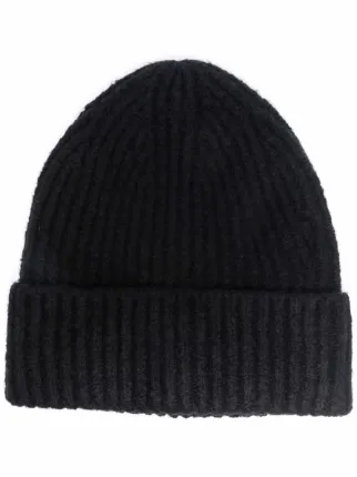 Acne Studios Black Ribbed Beanie - Farfetch