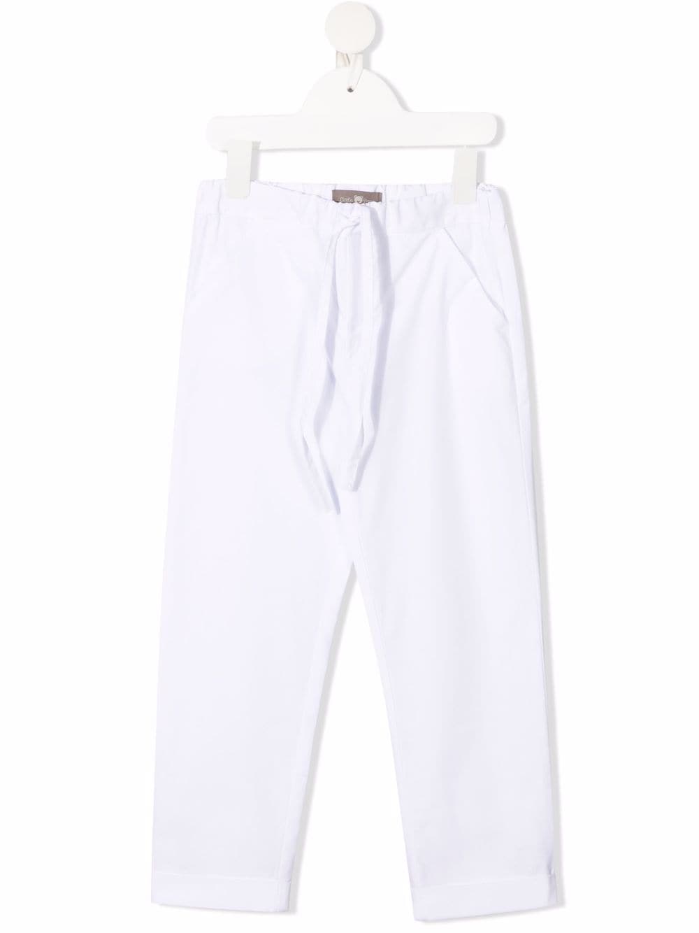 Little Bear Kids' Straight-leg Cotton Sweatpants In White