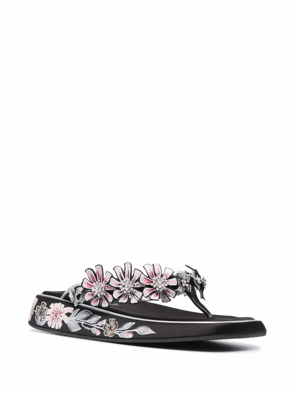 Roger Vivier floral-print slip-on sandals | Heeled Sandals | Image 2