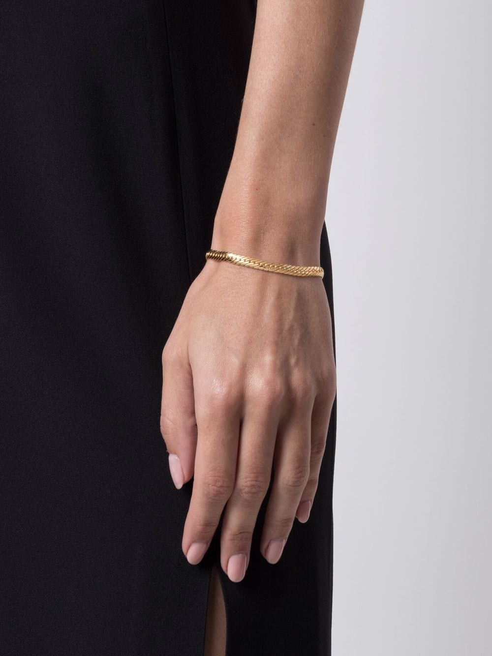 Shop Missoma Camail Snake Chain Bracelet In Gold