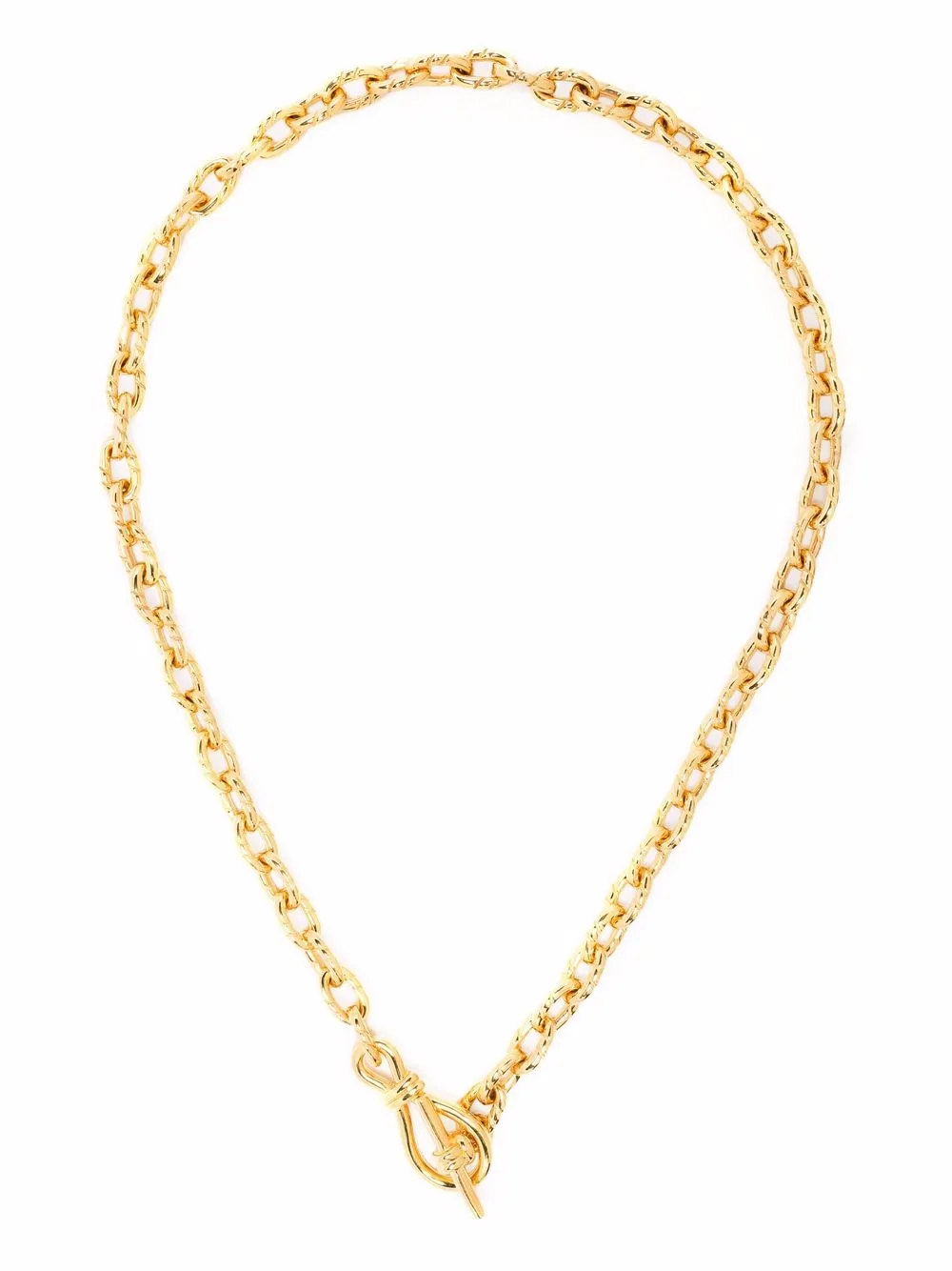 Missoma Twisted Link T-bar Chain Necklace In Gold