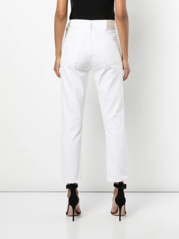 パンツ CITIZEN OF HUMANITY Women Straight Pants 17461664 SOFWH WHIT Citizens of Humanity - Florence White Wide Leg Straight Jean