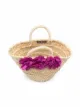 Little Bear bow-embellished straw hat