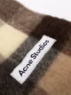 Acne Studios checked knitted scarf