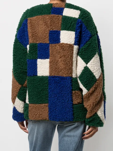 supreme patchwork cardigan