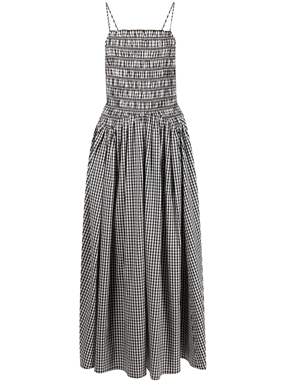 

Sandy Liang vestido midi Goose - Negro