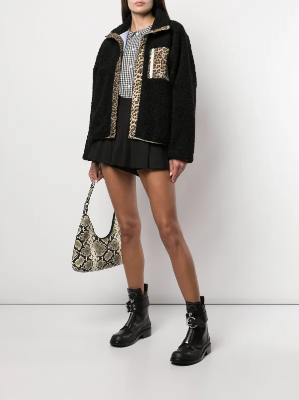 sandy liang fleece leopard