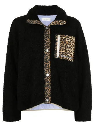 sandy liang fleece leopard