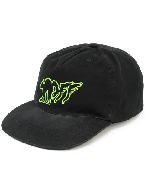 Off-White logo-embroidered cap