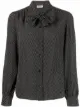 Imagem 1 de Saint Laurent Blusa com laço na gola e poás