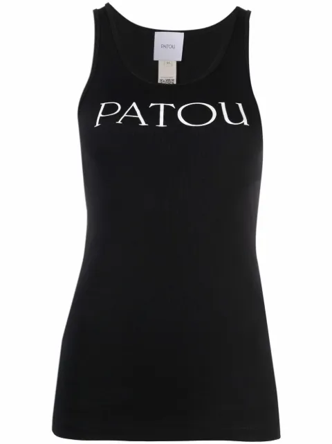 Patou logo-print tank top