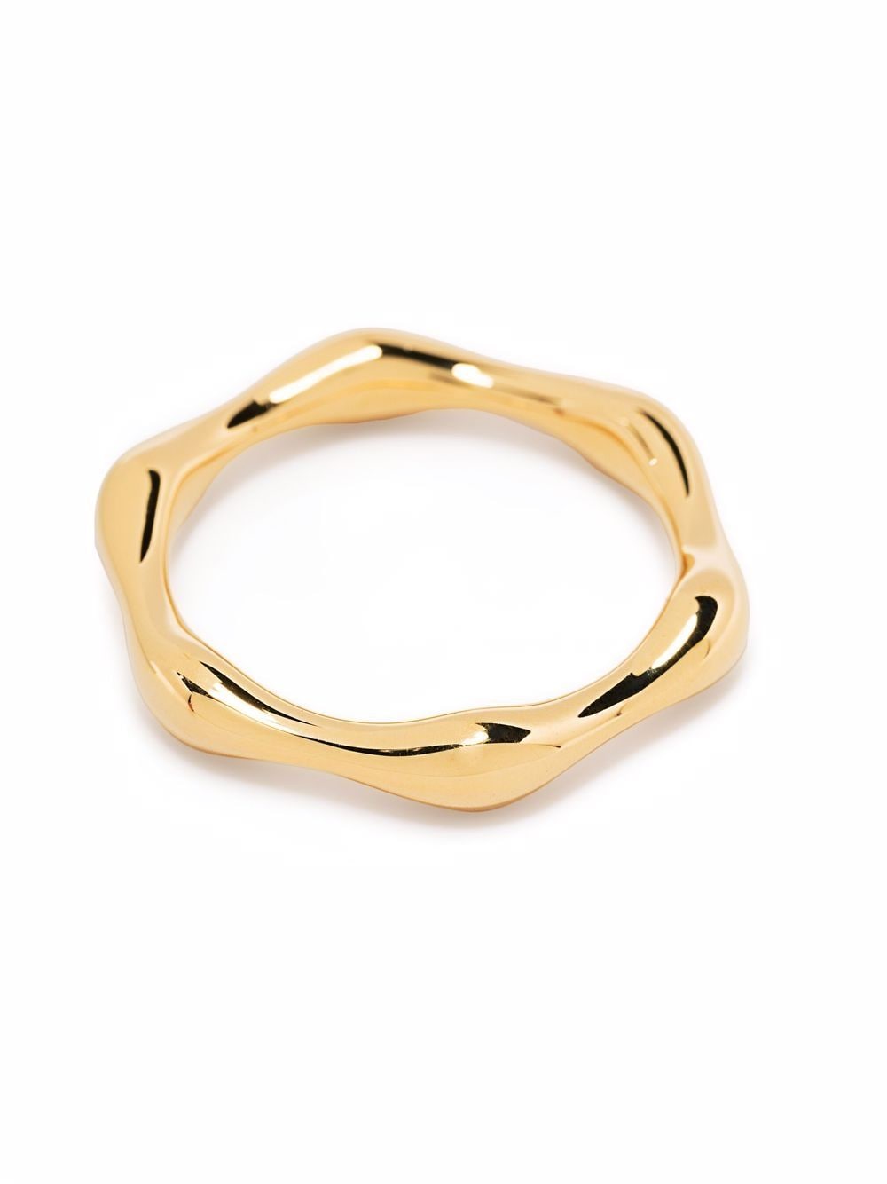 Shop Missoma Thin Molten Ring In Gold