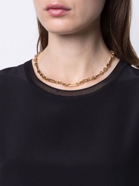 chain-link choker necklace