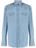 Deperlu button-down denim shirt - Blue