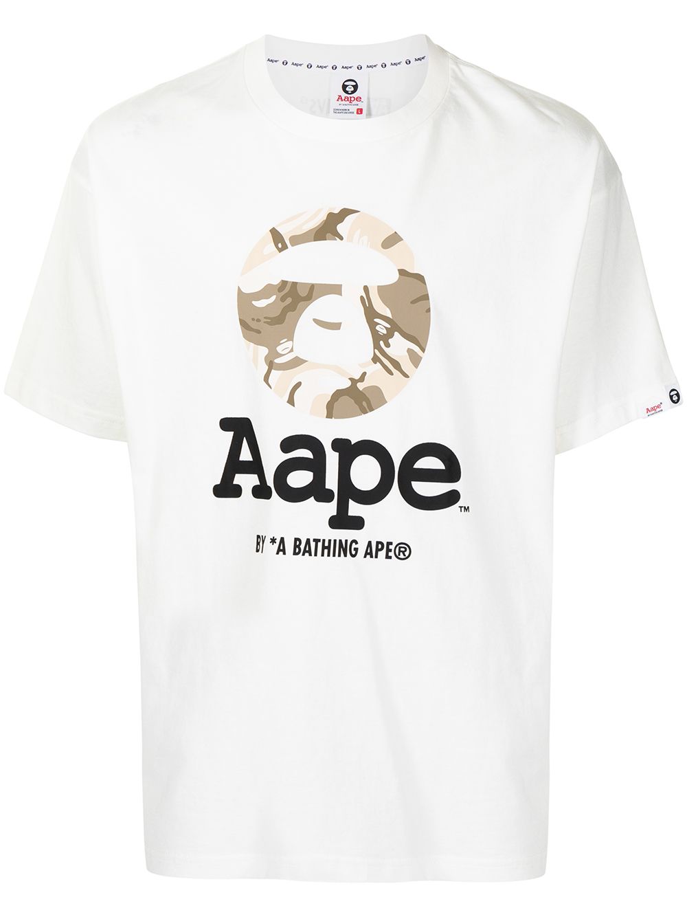 Aape By A Bathing Ape Graphic-print Cotton T-shirt In Weiss