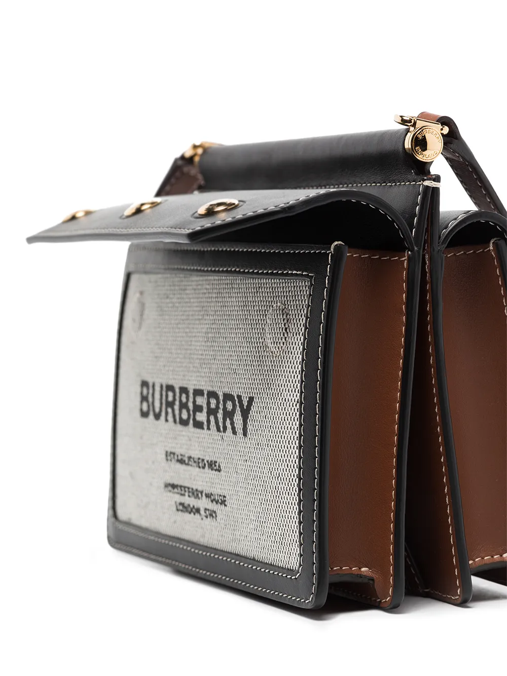 фото Burberry мини-сумка через плечо title с принтом horseferry