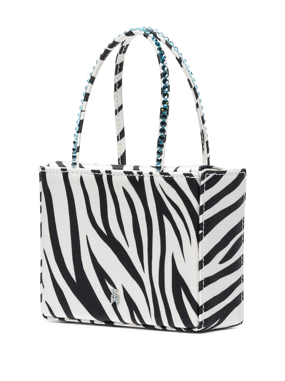 Amina Muaddi Super Amini Gilda Zebra Print Bag - Farfetch