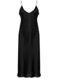 Nili Lotan silk midi slip dress - Black