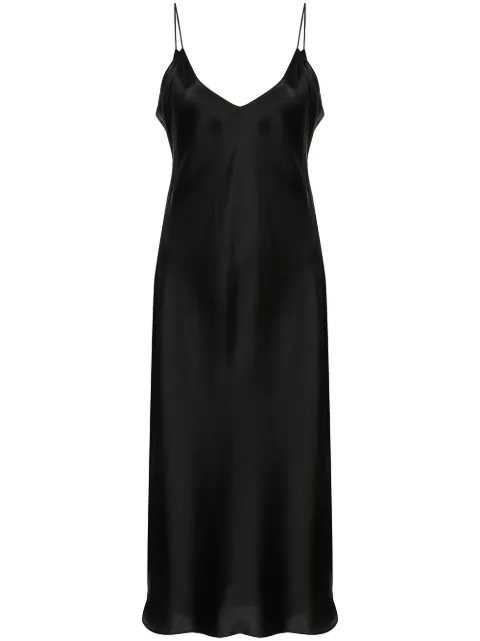 Nili Lotan silk midi slip dress