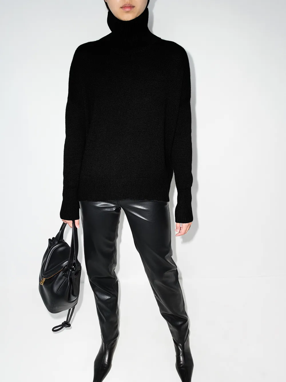 Shop Lisa Yang Heidi Roll-neck Jumper In Schwarz