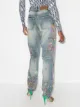 Ashish sequin-embellished straight-leg jeans