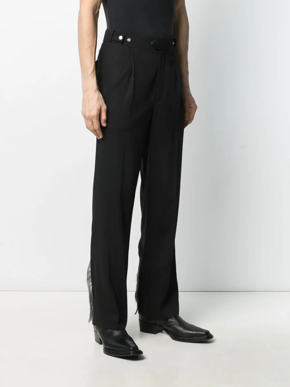 namacheko 20aw hirse flap trousers - スラックス