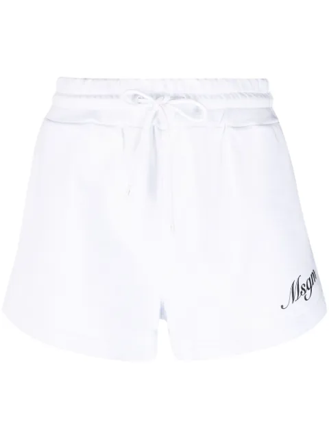 MSGM logo-print track shorts