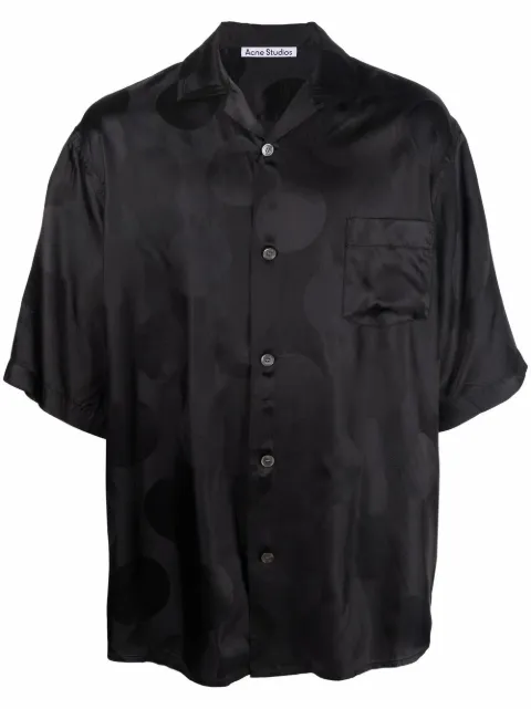 Acne Studios chemise en jacquard à manches courtes