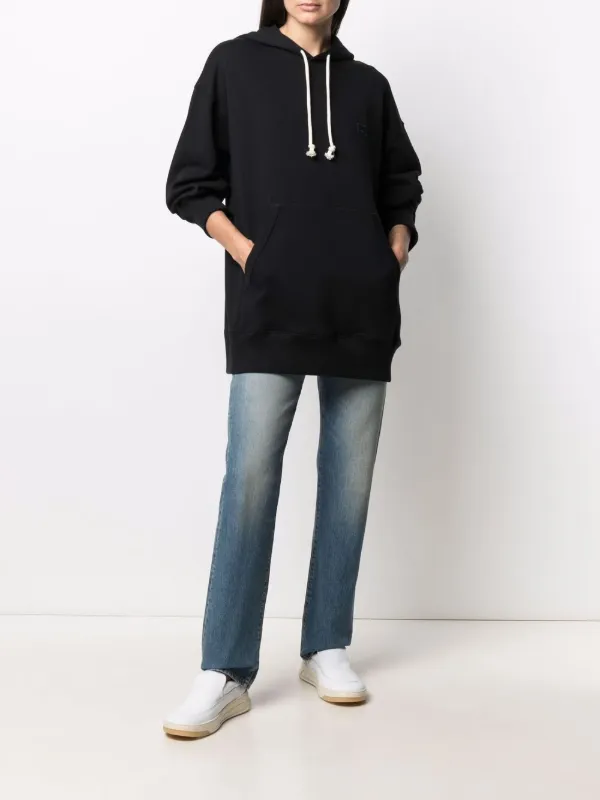 Acne Studios face-patch Oversized Hoodie - Farfetch