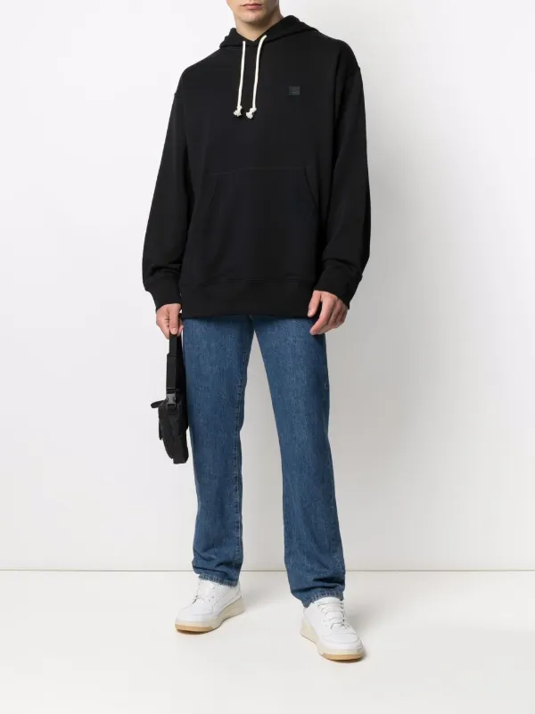 Acne face outlet hoodie